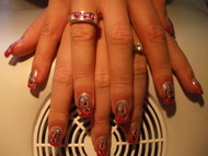 Zselés műköröm díszítés